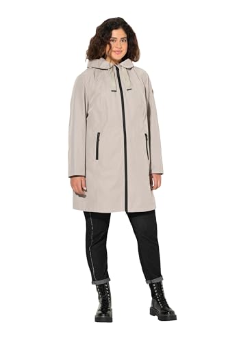 Ulla Popken Damen große Größen Übergrößen Plus Size HYPRAR Funktionsjacke, wasserdicht, Kapuze von Ulla Popken