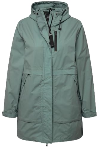 Ulla Popken Damen große Größen Übergrößen Plus Size HYPRAR Parka, Kapuze, recycelt mintgrün 50+ 825469180-50+ von Ulla Popken