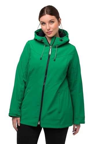 Ulla Popken Damen große Größen Übergrößen Plus Size HYPRAR Softshelljacke, Fleecefutter, 2-Wege-Zipper magentapink 46+ 816083528-46+ von Ulla Popken