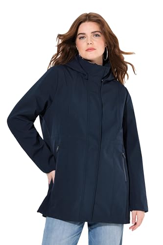 Ulla Popken Damen große Größen Übergrößen Plus Size HYPRAR Softshelljacke, Kapuze abnehmbar von Ulla Popken