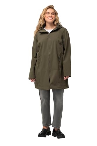 Ulla Popken Damen große Größen Übergrößen Plus Size HYPRAR Softshelljacke, wasserabweisend, Fleecefutter lodengrün 46+ 817314190-46+ Ulla Popken Damen große Größen Übergrößen Plus Size HYPRAR Softshelljacke, wasserabweisend, Fleecefutter lodengrün 46+ 817314190-46+ von Ulla Popken