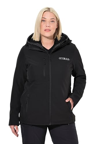 Ulla Popken Damen große Größen Übergrößen Plus Size HYPRAR Softshelljacke, wasserabweisend, Stretch, Reflektor von Ulla Popken