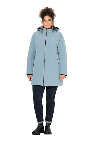 Ulla Popken Damen große Größen Übergrößen Plus Size HYPRAR Wende-Steppjacke, Reflektor, 2-Wege-Zipper von Ulla Popken