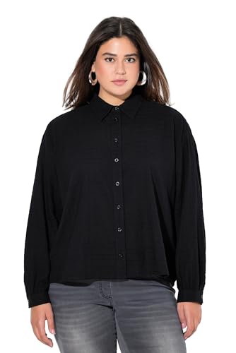 Ulla Popken Damen große Größen Übergrößen Plus Size Hemdbluse, Oversized, Hemdkragen, Langarm von Ulla Popken