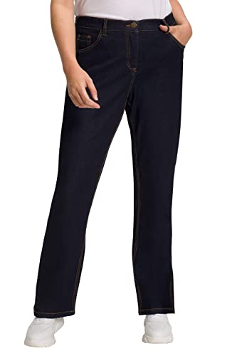 Ulla Popken Damen Bootcut-jeans Hose, Dark Blue Denim, 47W / 30L EU von Ulla Popken