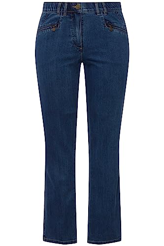 Ulla Popken Damen große Größen Übergrößen Plus Size Jeans Mony, konisches Bein, Reißverschlusstaschen von Ulla Popken