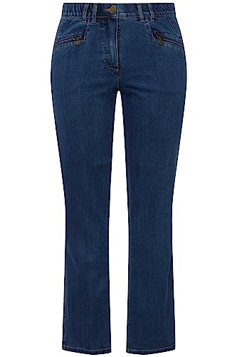 Ulla Popken Damen Jeans Mony Hose, Blue Denim, 42W / 32L EU von Ulla Popken