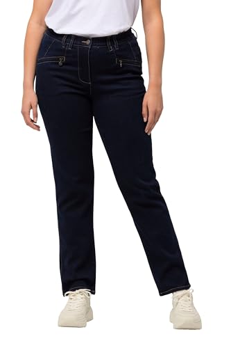 Ulla Popken Damen große Größen Übergrößen Plus Size Jeans Mony, konisches Bein, Stretch, Zipptaschen Dark Blue Denim 24 827092905-24 Ulla Popken Damen große Größen Übergrößen Plus Size Jeans Mony, konisches Bein, Stretch, Zipptaschen Dark Blue Denim 24 827092905-24 von Ulla Popken