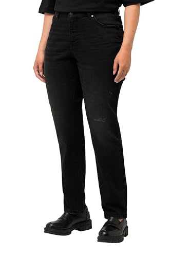 Ulla Popken Damen große Größen Übergrößen Plus Size Jeans Sammy, Destroy-Effekte, schmales Bein Black 46 826896100-46 Ulla Popken Damen große Größen Übergrößen Plus Size Jeans Sammy, Destroy-Effekte, schmales Bein Black 46 826896100-46 von Ulla Popken