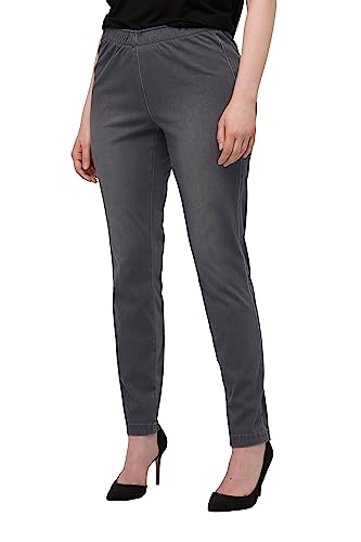 Ulla Popken Damen Jersey-Jeans Hosen, hellgrau mélange, 32W / 32L von Ulla Popken