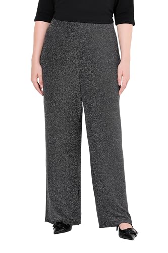 Ulla Popken Damen große Größen Übergrößen Plus Size Jerseyhose, Glitter, gerades Bein, Elastikbund schwarz 54+ 832674100-54+ Ulla Popken Damen große Größen Übergrößen Plus Size Jerseyhose, Glitter, gerades Bein, Elastikbund schwarz 54+ 832674100-54+ von Ulla Popken