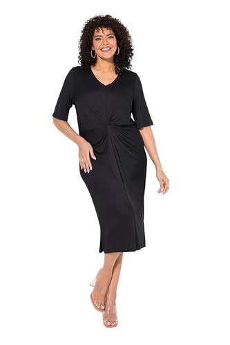 Ulla Popken Damen große Größen Übergrößen Plus Size Jerseykleid mit Knoten von Ulla Popken