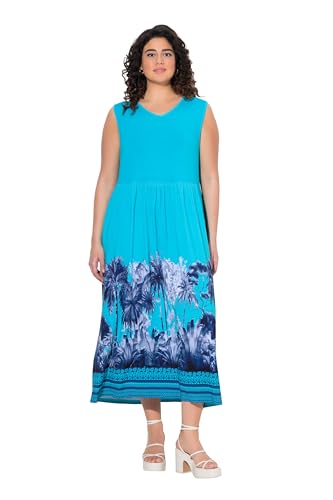 Ulla Popken Damen große Größen Übergrößen Plus Size Jerseykleid mit Palmenbordüre von Ulla Popken