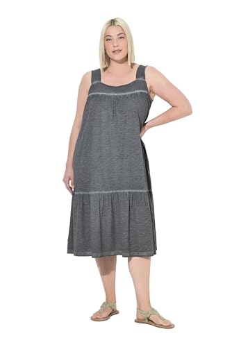 Ulla Popken Damen große Größen Übergrößen Plus Size Jerseykleid mit mit Volants und Eingriffstaschen von Ulla Popken