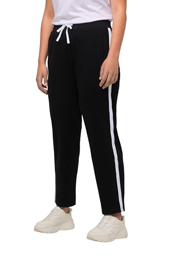 Ulla Popken Damen Jogginghose, Schwarz, D/EU 58-60 von Ulla Popken