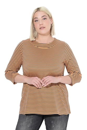 Ulla Popken Damen große Größen Übergrößen Plus Size Langarm Shirt gestreift mit Stehkragen von Ulla Popken