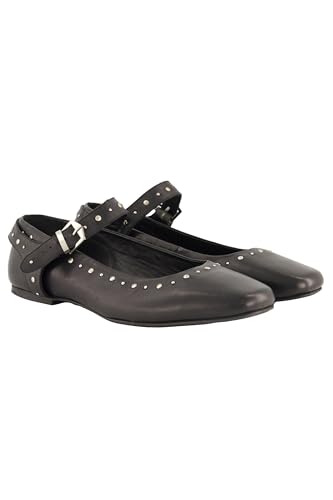 Ulla Popken Damen große Größen Übergrößen Plus Size Leder-Ballerinas, Ziernieten, Weite H schwarz 38 838750100-38 Ulla Popken Damen große Größen Übergrößen Plus Size Leder-Ballerinas, Ziernieten, Weite H schwarz 38 838750100-38 von Ulla Popken