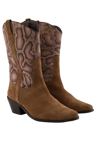 Ulla Popken Damen große Größen Übergrößen Plus Size Leder-Western-Stiefeletten, Veloursleder, Weite H beige 40 820096301-40 Ulla Popken Damen große Größen Übergrößen Plus Size Leder-Western-Stiefeletten, Veloursleder, Weite H beige 40 820096301-40 von Ulla Popken