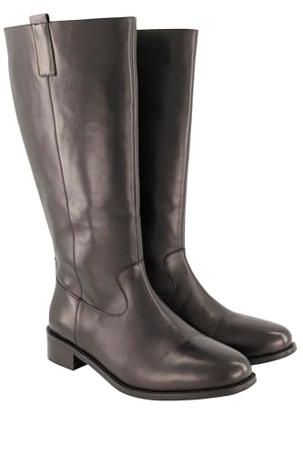Ulla Popken Damen große Größen Übergrößen Plus Size Lederstiefel, XXL-Schaft, Weite H schwarz 44 834144100-44 Ulla Popken Damen große Größen Übergrößen Plus Size Lederstiefel, XXL-Schaft, Weite H schwarz 44 834144100-44 von Ulla Popken