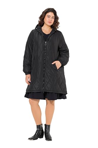 Ulla Popken Damen große Größen Übergrößen Plus Size Leichtstepp-Mantel, wasserabweisend, 2-Wege-Zipper von Ulla Popken