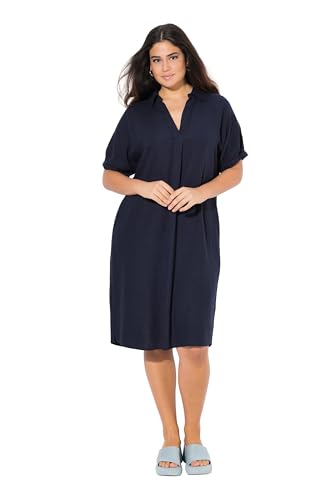 Ulla Popken Damen große Größen Übergrößen Plus Size Leinenmix-Kleid von Ulla Popken