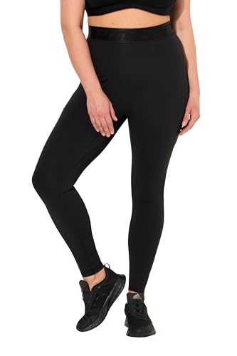 Ulla Popken Damen große Größen Übergrößen Plus Size LightFit-Sportleggings, Taschen, recycelt schwarz 58+ 832477100-58+ von Ulla Popken