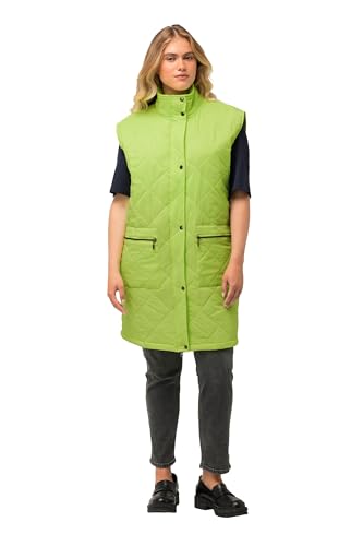 Ulla Popken Damen große Größen Übergrößen Plus Size Long-Steppweste, Stehkragen, Zipper, Zipptaschen limettengrün 54+ 826081403-54+ Ulla Popken Damen große Größen Übergrößen Plus Size Long-Steppweste, Stehkragen, Zipper, Zipptaschen limettengrün 54+ 826081403-54+ von Ulla Popken