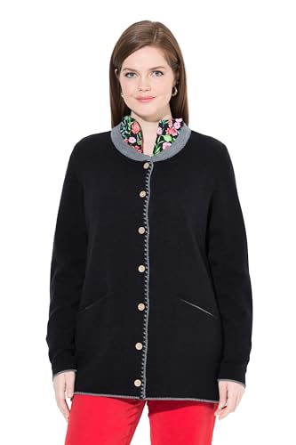 Ulla Popken Damen große Größen Übergrößen Plus Size Longcardigan mit Kellerfalte von Ulla Popken