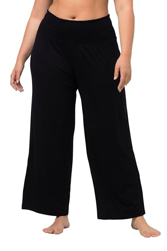 Ulla Popken Damen Marlenehose Hose, Schwarz, 50-52 EU von Ulla Popken