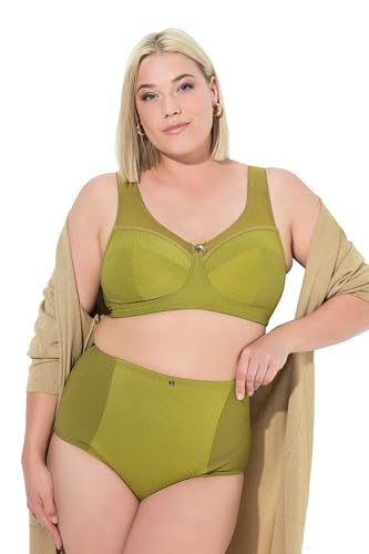 Ulla Popken Damen große Größen Übergrößen Plus Size Miederhose, High Waist, Jacquard-Einsatz von Ulla Popken