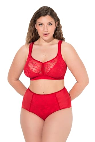 Ulla Popken Damen große Größen Übergrößen Plus Size Minimizer-BH, Spacer-Schalen, ohne Bügel, Cup C-E Salsa 110C 830098530-110C von Ulla Popken