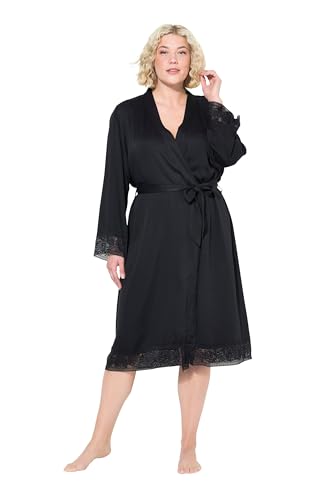 Ulla Popken Damen große Größen Übergrößen Plus Size Morgenmantel, Spitze, Bindegürtel, Langarm Ulla Popken Damen große Größen Übergrößen Plus Size Morgenmantel, Spitze, Bindegürtel, Langarm von Ulla Popken
