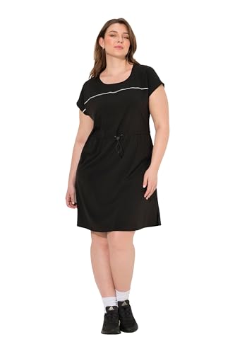 Ulla Popken Damen große Größen Übergrößen Plus Size Outdoor-Kleid, schnelltrocknend, Rundhals, ärmellos schwarz 46+ 830761100-46+ von Ulla Popken
