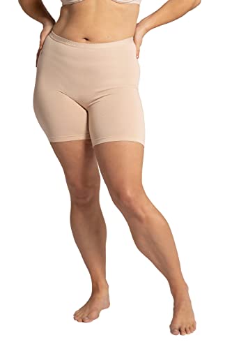 Ulla Popken Damen Panty, Kurze Hose, Elastikbund Slip, Nackt, 58-60 von Ulla Popken