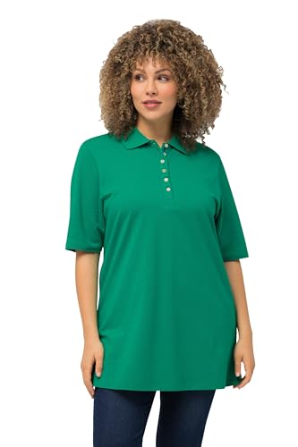 Ulla Popken Damen große Größen Übergrößen Plus Size Poloshirt, Piqué, Polokragen, Samt-Knopfleiste, Halbarm smaragd 62+ 637297457-62+ Ulla Popken Damen große Größen Übergrößen Plus Size Poloshirt, Piqué, Polokragen, Samt-Knopfleiste, Halbarm smaragd 62+ 637297457-62+ von Ulla Popken