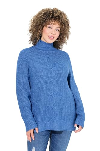 Ulla Popken Damen große Größen Übergrößen Plus Size Pullover, Zopfmuster, Stehkragen, Langarm Petrolblau 54+ 832676738-54+ Ulla Popken Damen große Größen Übergrößen Plus Size Pullover, Zopfmuster, Stehkragen, Langarm Petrolblau 54+ 832676738-54+ von Ulla Popken