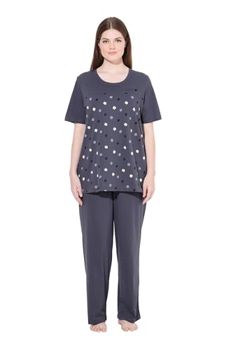 Ulla Popken Damen große Größen Übergrößen Plus Size Pyjama, Flower Rain von Ulla Popken