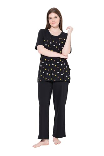 Ulla Popken Damen große Größen Übergrößen Plus Size Pyjama, Flower Rain von Ulla Popken
