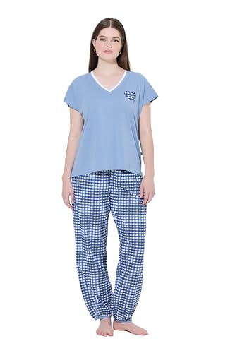 Ulla Popken Damen große Größen Übergrößen Plus Size Pyjama, Sweet Check von Ulla Popken