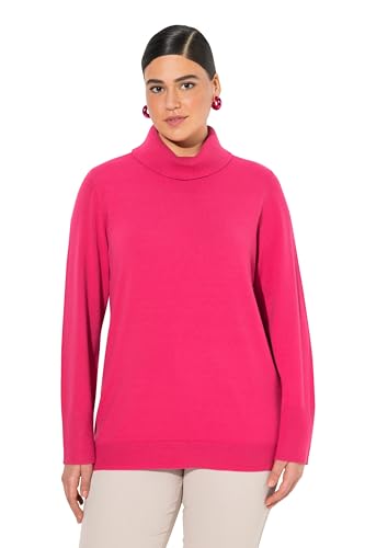Ulla Popken Damen große Größen Übergrößen Plus Size Rollkragenpullover, breite Rippbündchen, Langarm von Ulla Popken