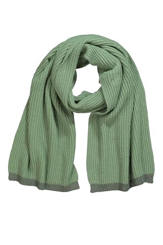 Ulla Popken Damen große Größen Übergrößen Plus Size Schal, farbige Enden salbeigrün 1Size 825004422-1 von Ulla Popken