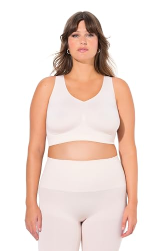 Ulla Popken Damen große Größen Übergrößen Plus Size Shaping-Bustier, nahtlos, ohne Verschluss Hellrosa 42+ 820332500-42+ von Ulla Popken