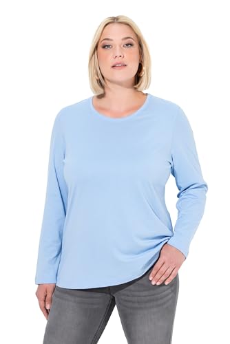 Ulla Popken Damen große Größen Übergrößen Plus Size Shirt, Slim, Rundhalsausschnitt, Langarm von Ulla Popken