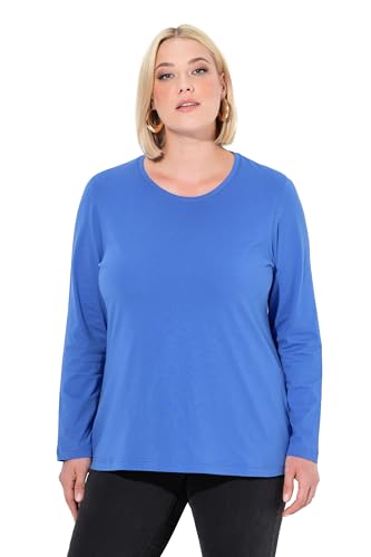 Ulla Popken Damen große Größen Übergrößen Plus Size Shirt, Slim, Rundhalsausschnitt, Langarm von Ulla Popken