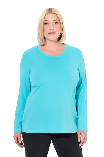 Ulla Popken Damen große Größen Übergrößen Plus Size Shirt, Slim, Rundhalsausschnitt, Langarm von Ulla Popken