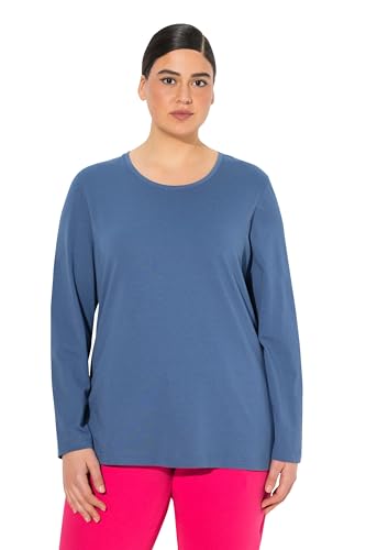 Ulla Popken Damen große Größen Übergrößen Plus Size Shirt, Slim, Rundhalsausschnitt, Langarm von Ulla Popken