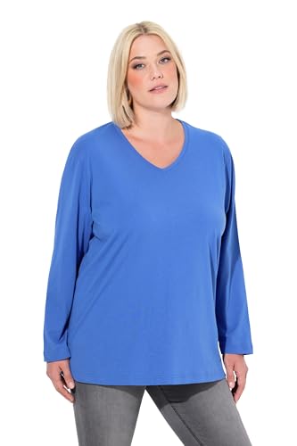 Ulla Popken Damen große Größen Übergrößen Plus Size Shirt, V-Ausschnitt, Relaxed, Langarm von Ulla Popken