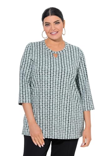 Ulla Popken Damen große Größen Übergrößen Plus Size Shirt Minimal Print von Ulla Popken