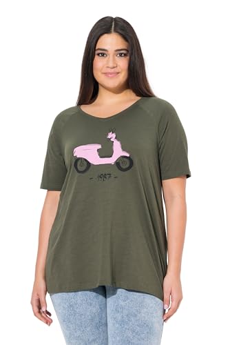 Ulla Popken Damen große Größen Übergrößen Plus Size Shirt mit Vespa Print, Raglan von Ulla Popken