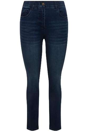 Ulla Popken Damen große Größen Übergrößen Plus Size Skinny-Jeans Sarah, schmales Bein, Stretch Blue Denim 22 825695902-22 von Ulla Popken
